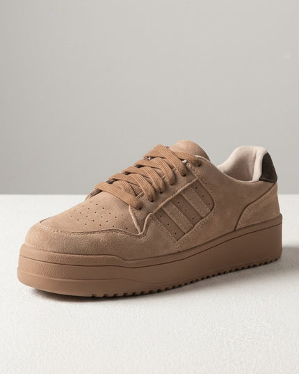 L'ARTE MILANO – Damen Leder Sneakers | Chestnut