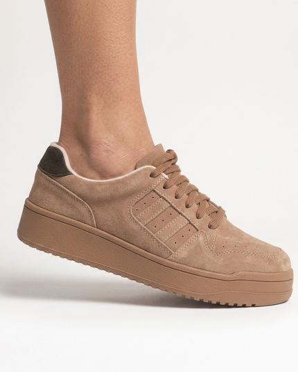 L'ARTE MILANO – Damen Leder Sneakers | Chestnut