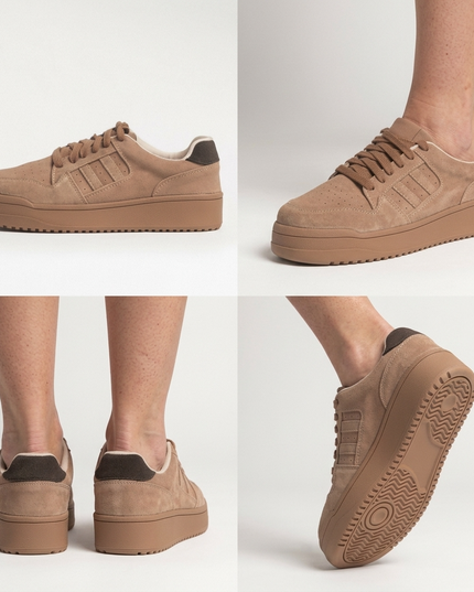 L'ARTE MILANO – Damen Leder Sneakers | Chestnut