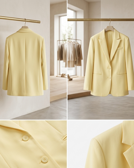 Damen Blazer Wall Street Lemon