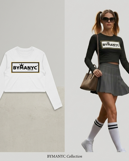 Damen Crop Longsleeve BYMANYC ® New York – Soho
