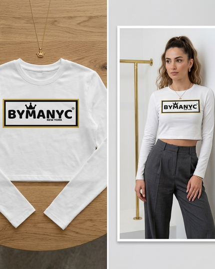 Damen Crop Longsleeve BYMANYC ® New York – Soho