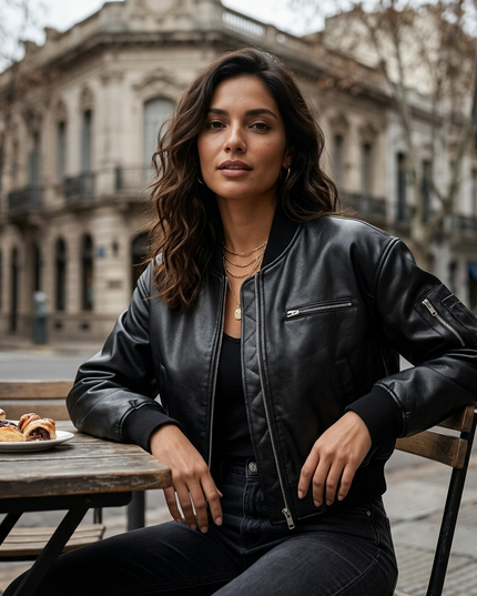 Damen Retro Zipper Jacke Tribeca