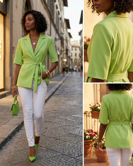 Damen Blazer Chelsea Tie-Waist