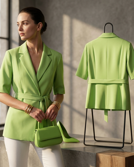 Damen Blazer Chelsea Tie-Waist