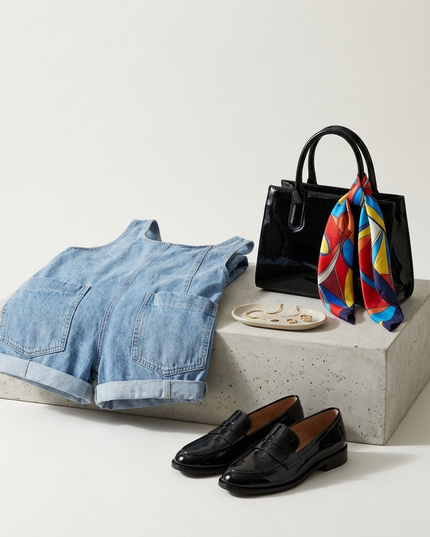 Damen Denim Overall Dumbo Casual