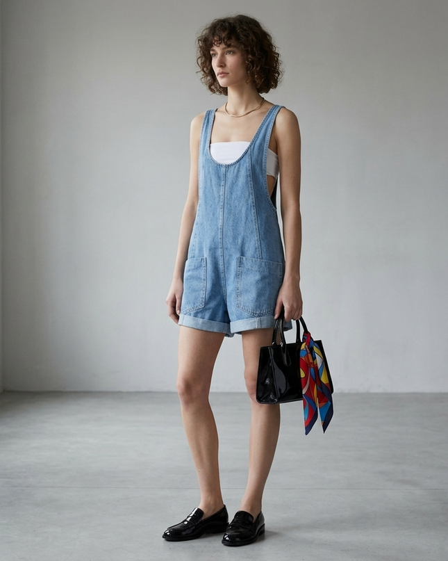 Damen Denim Overall Dumbo Casual