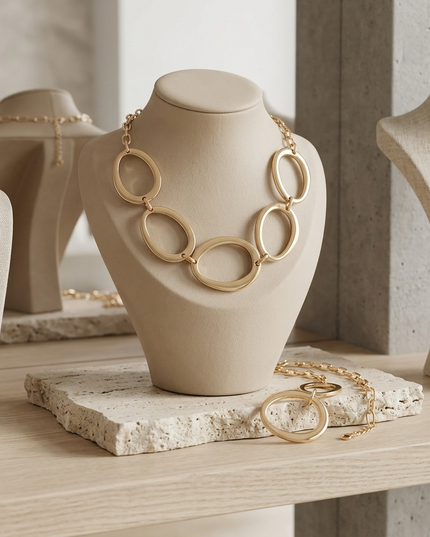 Damen Kette Polished Statement Chain
