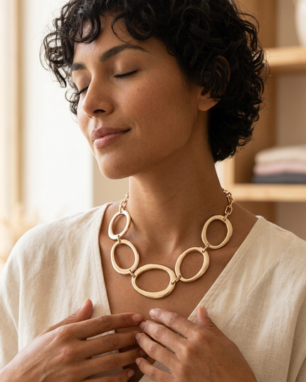 Damen Kette Polished Statement Chain