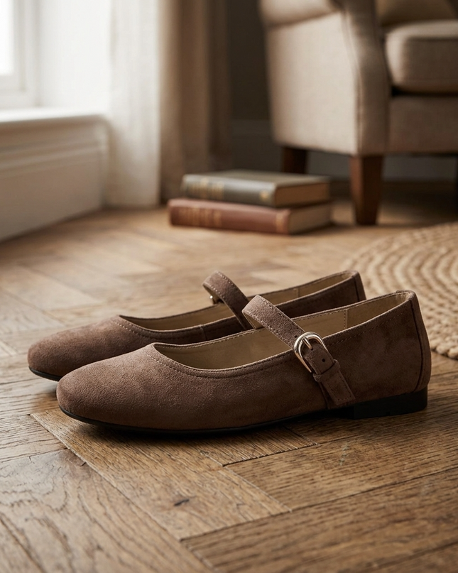 Damen Leder Slippers L'Arte Milano – Braun | Made in Italy