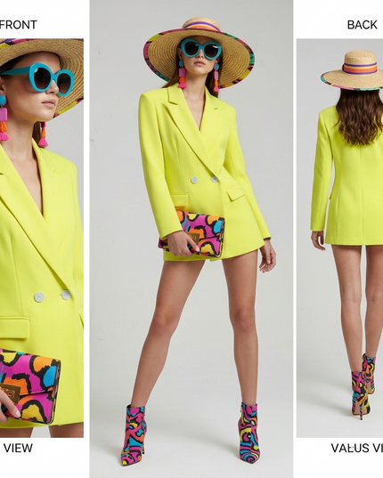 BUSHWICK — Doppelreiher Blazer Jacke