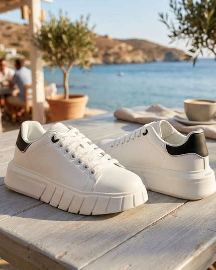 GAELLE PARIS — Damen Sport Sneaker Weiss