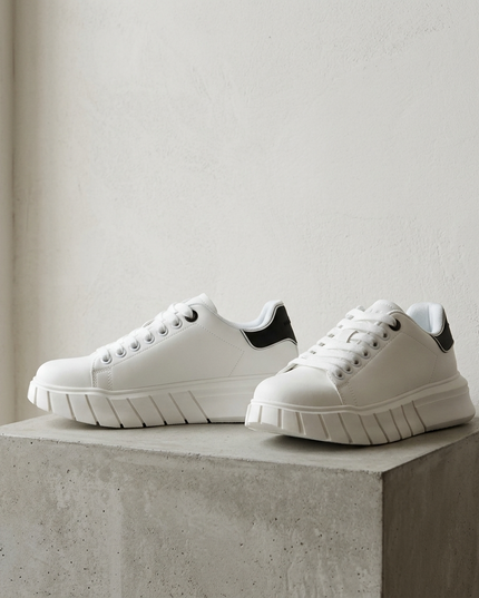 GAELLE PARIS — Damen Sport Sneaker Weiss