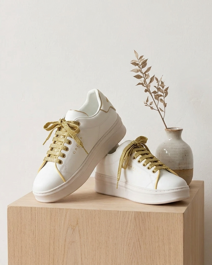GAELLE PARIS — Damen Sport Sneaker Weiss