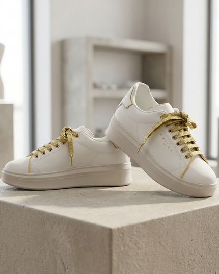 GAELLE PARIS — Damen Sport Sneaker Weiss