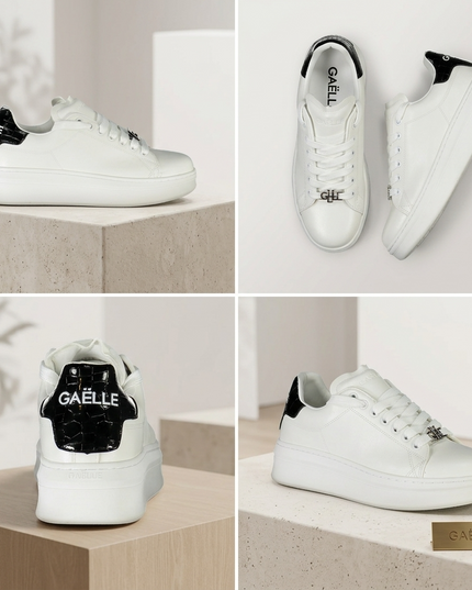 GAELLE PARIS — Damen Sport Sneaker Weiss