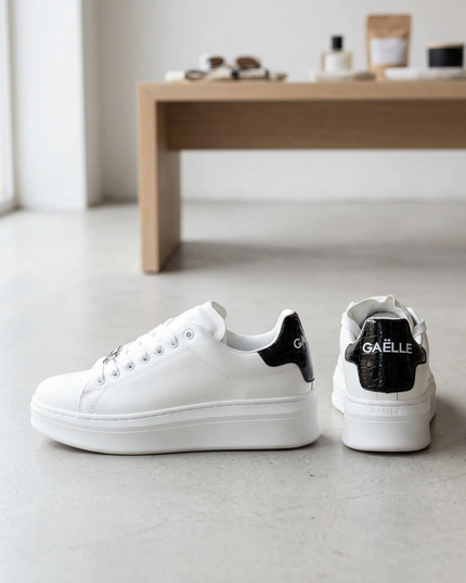 GAELLE PARIS — Damen Sport Sneaker Weiss