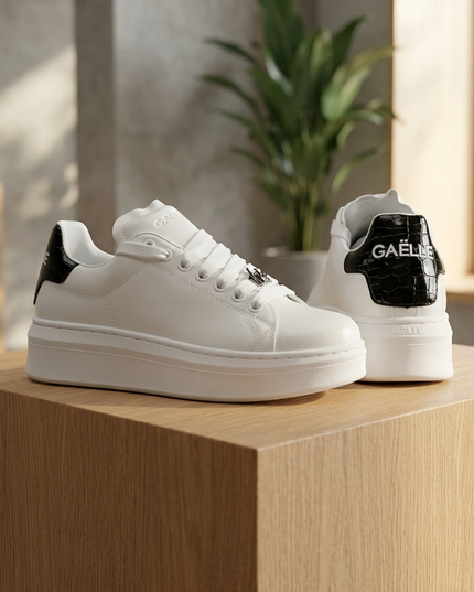 GAELLE PARIS — Damen Sport Sneaker Weiss