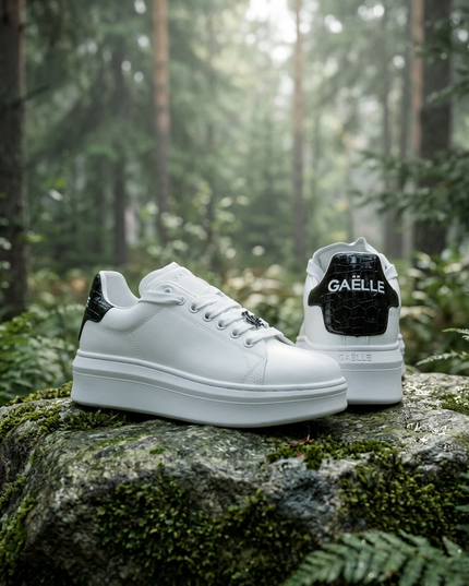GAELLE PARIS — Damen Sport Sneaker Weiss