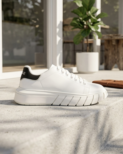 GAELLE PARIS — Herren Sport Sneaker Weiss