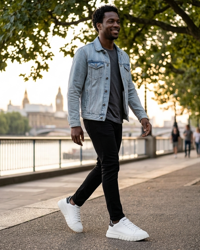 GAELLE PARIS — Herren Sport Sneaker Weiss