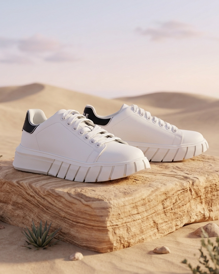 GAELLE PARIS — Herren Sport Sneaker Weiss