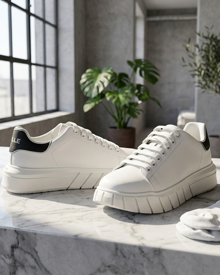 GAELLE PARIS — Herren Sport Sneaker Weiss