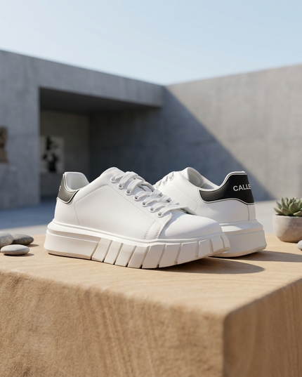 GAELLE PARIS — Herren Sport Sneaker Weiss