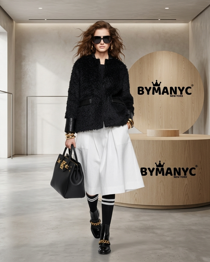 MARINE PARK — Damen Eco Jacke Schwarz | NY CITY Collection
