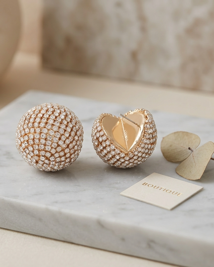 STUDIO 54 — Strass-Ohrringe Disco Gold