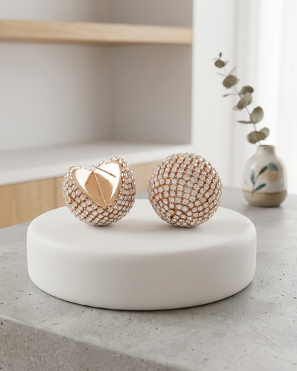 STUDIO 54 — Strass-Ohrringe Disco Gold