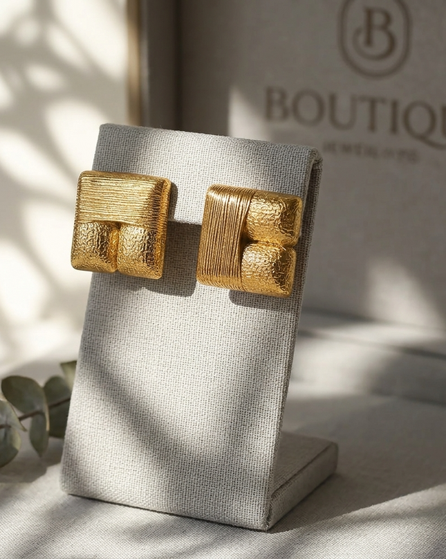 SOHO — Damen Statement-Ohrringe Gold