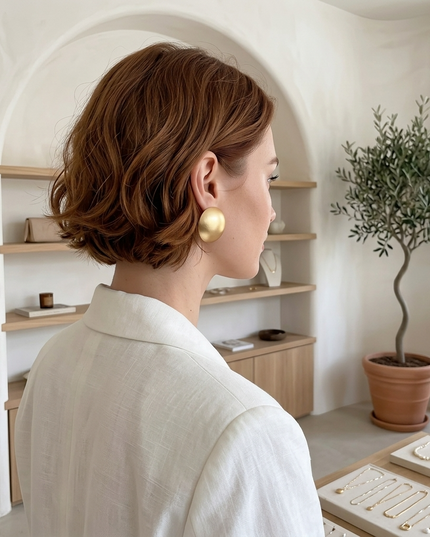 ASTOR — Damen Statement-Ohrringe Gold