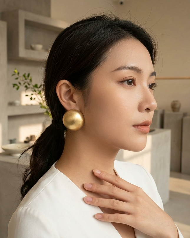 ASTOR — Damen Statement-Ohrringe Gold
