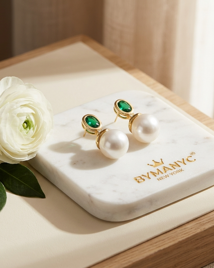 Pearl Drop Earrings Majestic SOHO BYMANYC ® New York 