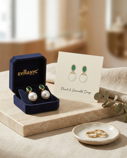 Pearl Drop Earrings Majestic SOHO BYMANYC ® New York 