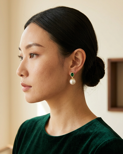 Pearl Drop Earrings Majestic SOHO BYMANYC ® New York 