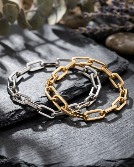 ANTONIA — Chunky Link Halskette | Gold / Silber | Denise Pacini