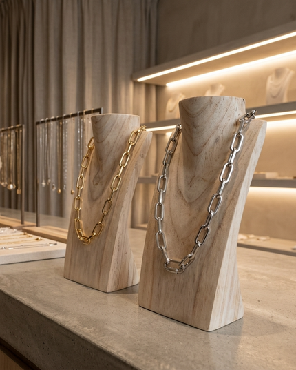ANTONIA — Chunky Link Halskette | Gold / Silber | Denise Pacini
