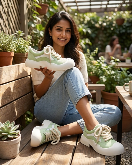 Masoomake Pastel Bubble Lace Ups
