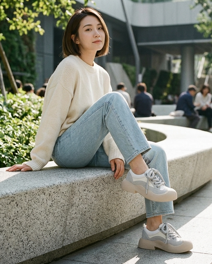 Masoomake Pastel Bubble Lace Ups