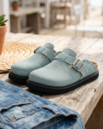 Closed-Toe Slip-On Mules – Flach