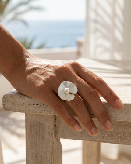 HUDSON Matt Ring | Damen | Matte Silver