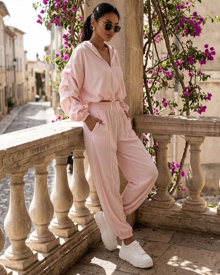 LaBalancia Harlem Freizeit Set Damen - Hellrosa
