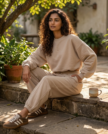 BRONX Damen Freizeit Set - Beige