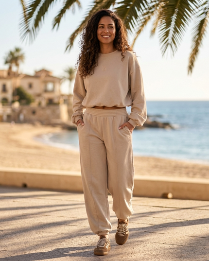 BRONX Damen Freizeit Set - Beige