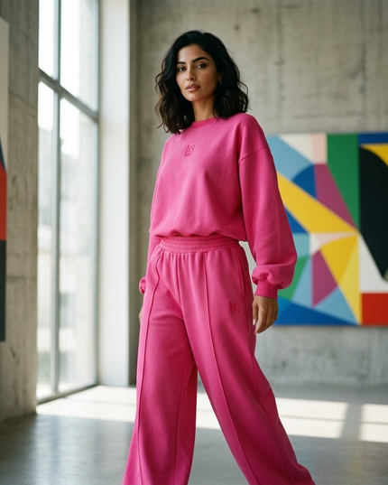 BRONX Damen Freizeit Set - Fuchsia