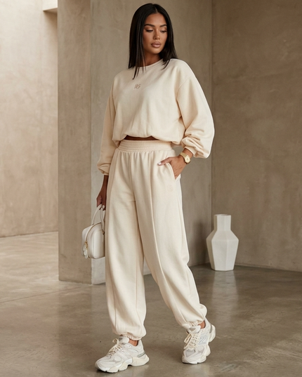 BRONX Damen Freizeit Set - Kokos