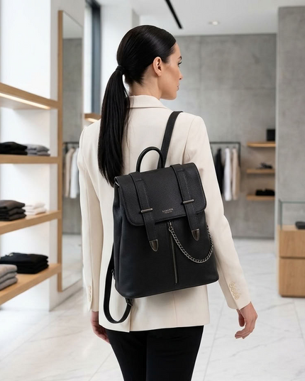 Sac à dos Agnes noir pour femme