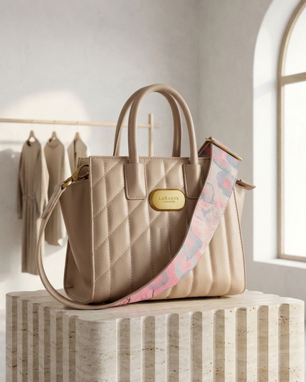 LaBante London | Mini Demi Tote Bag | Iris Scott | Beige